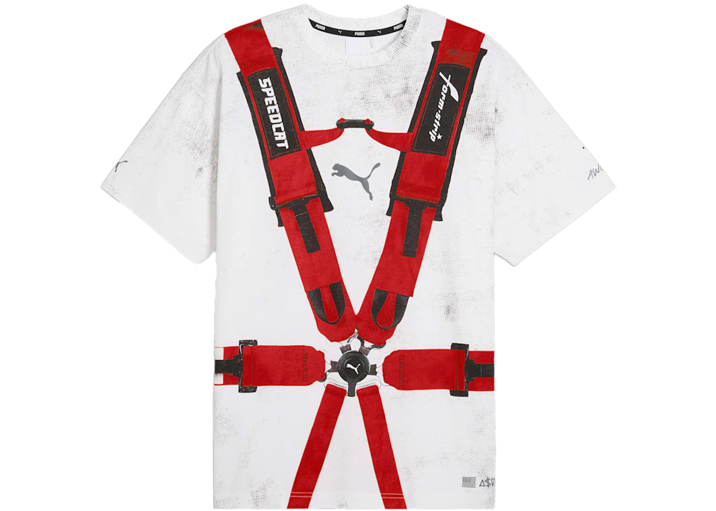 Puma x A$AP Rocky Seatbelt Tee White/Rosso Corsa