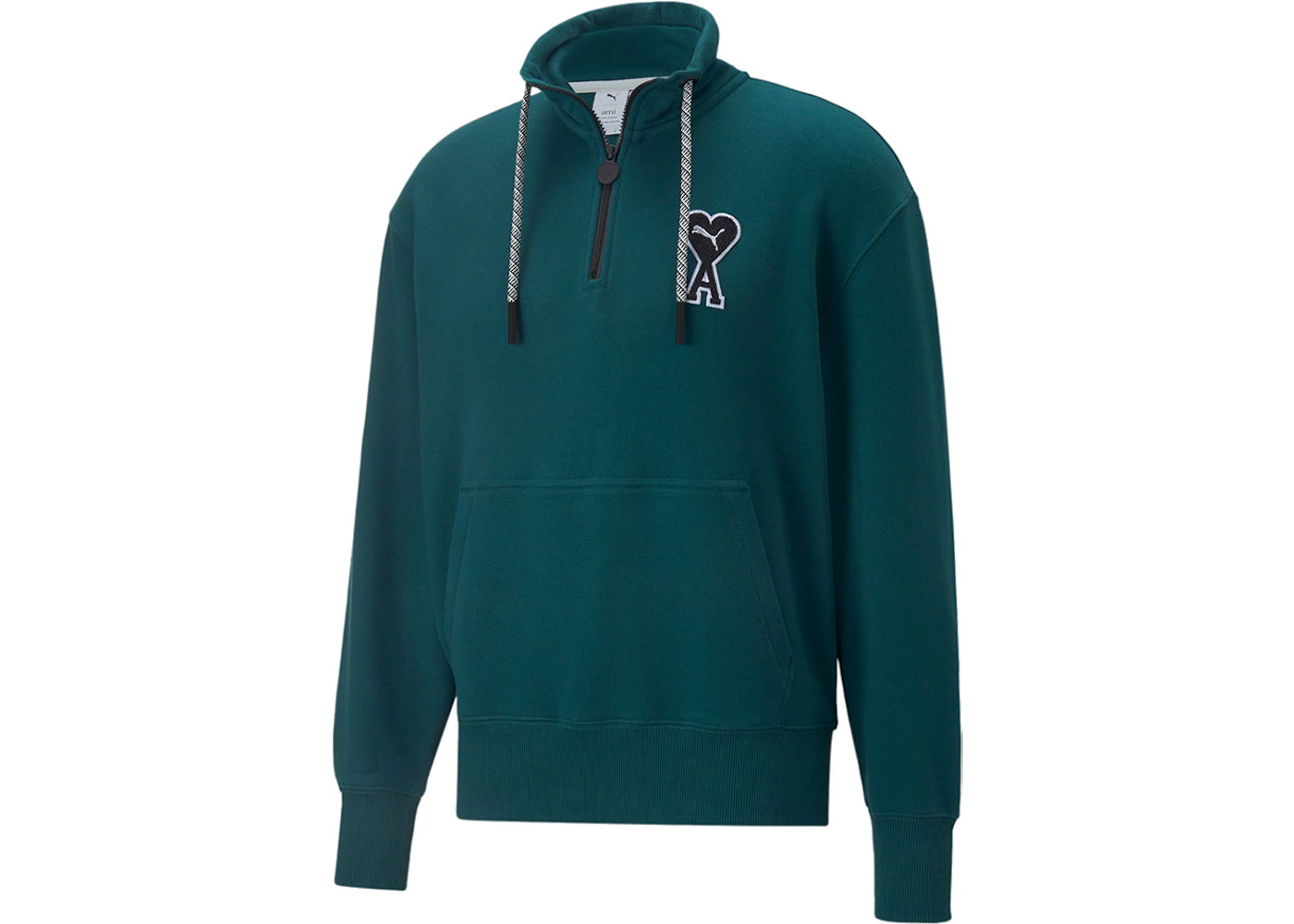 Puma x Ami Half Zip Sweatshirt Varsity Green