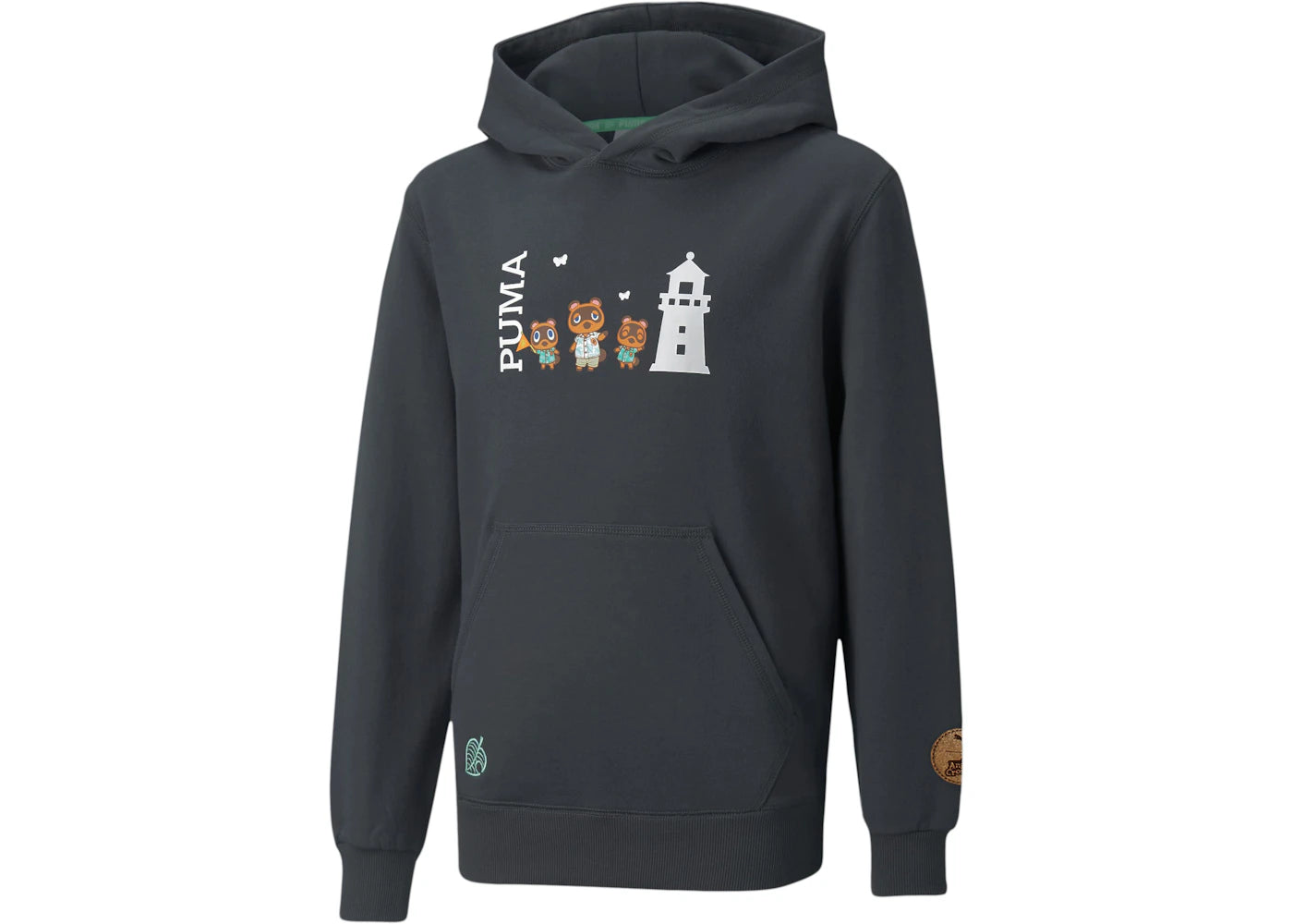 Puma x Animal Crossing New Horizons Kid's Hoodie Phantom Black