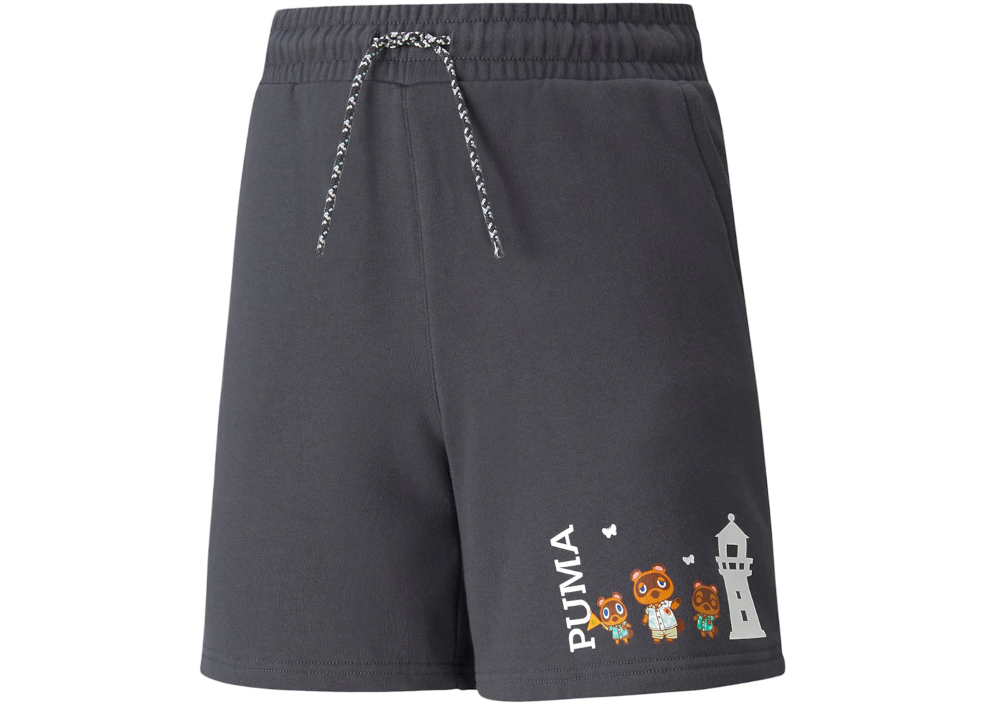 Puma x Animal Crossing New Horizons Kid's Shorts Phantom Black