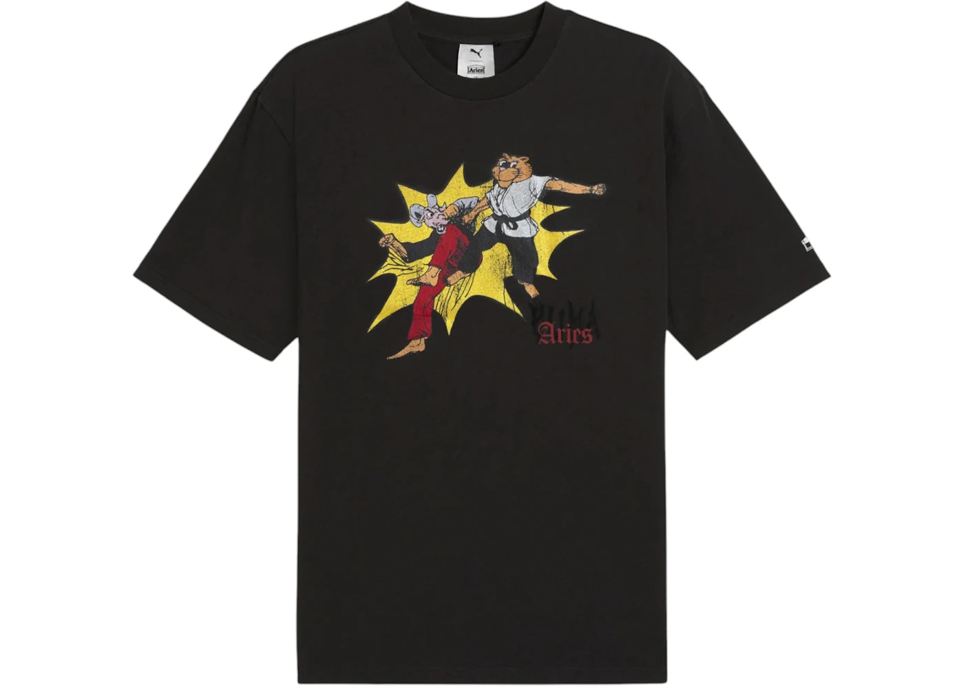 Puma x Aries Graphic Tee Black