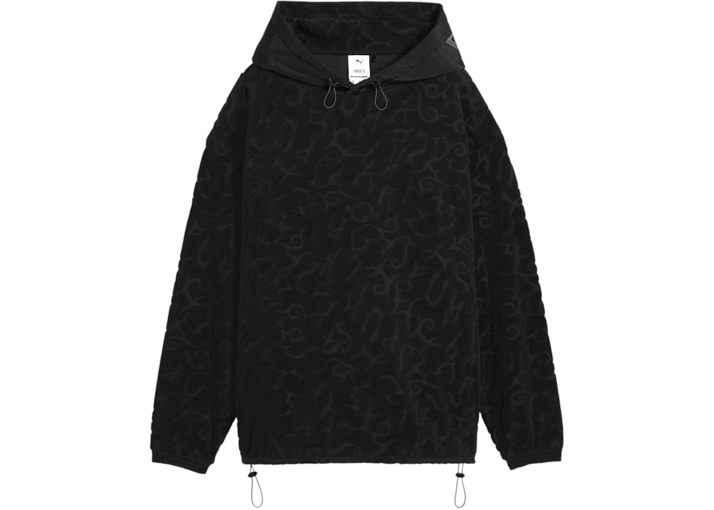 Puma x Aries Towel Hoodie Black