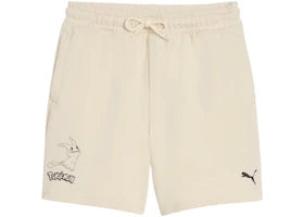 Puma x Pokemon Kids Relaxed Shorts Alpine Snow