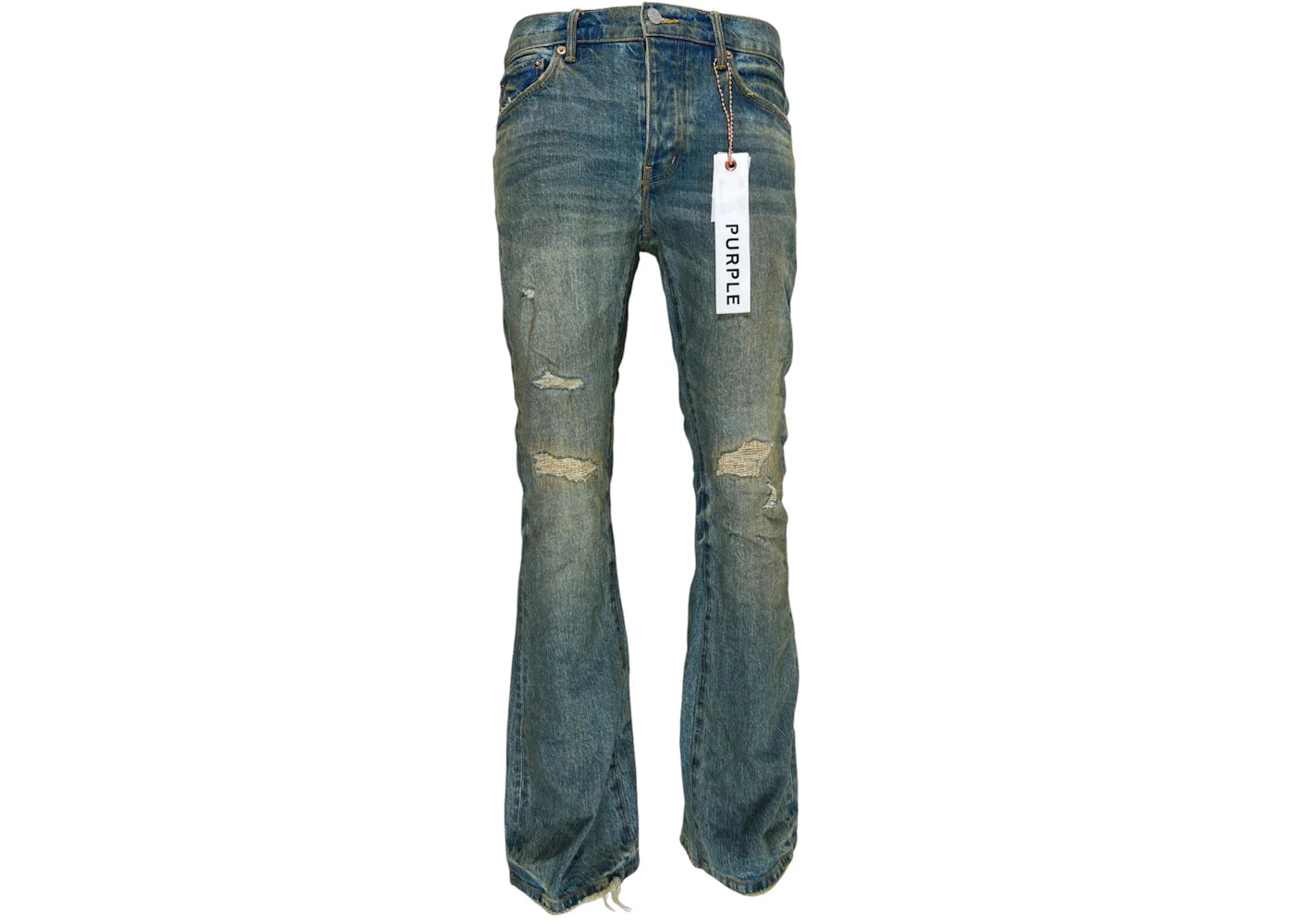 Purple Brand Flared Vintage Afterglow Jeans Mid Indigo