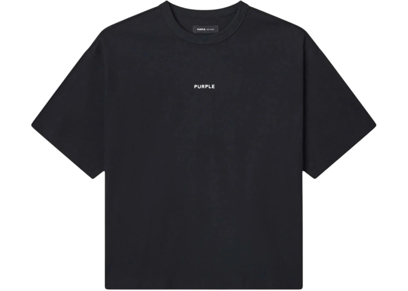 Purple Brand Jersey Oversized Top Black