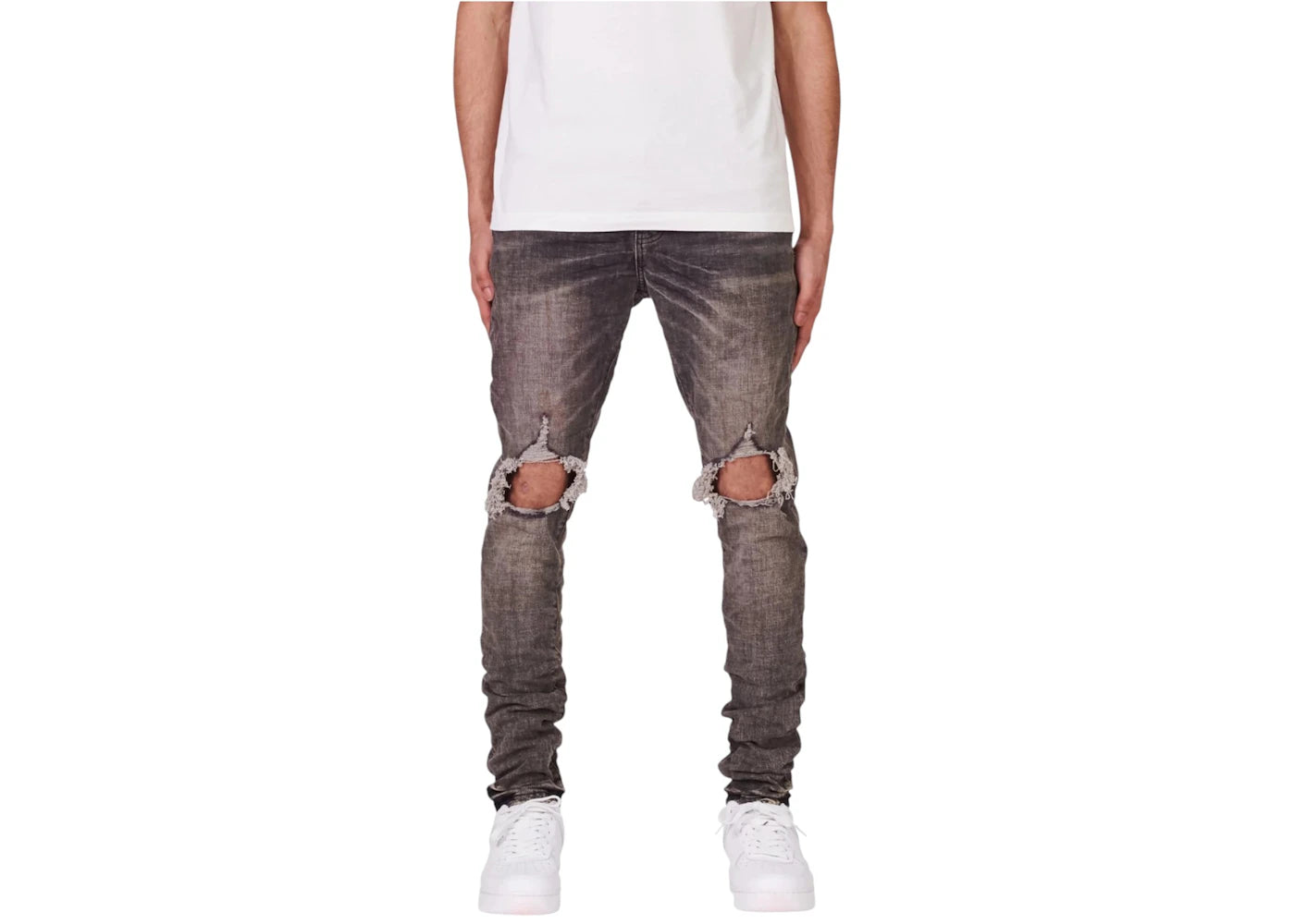 Purple Brand Vintage Worn Blowout Jeans Black
