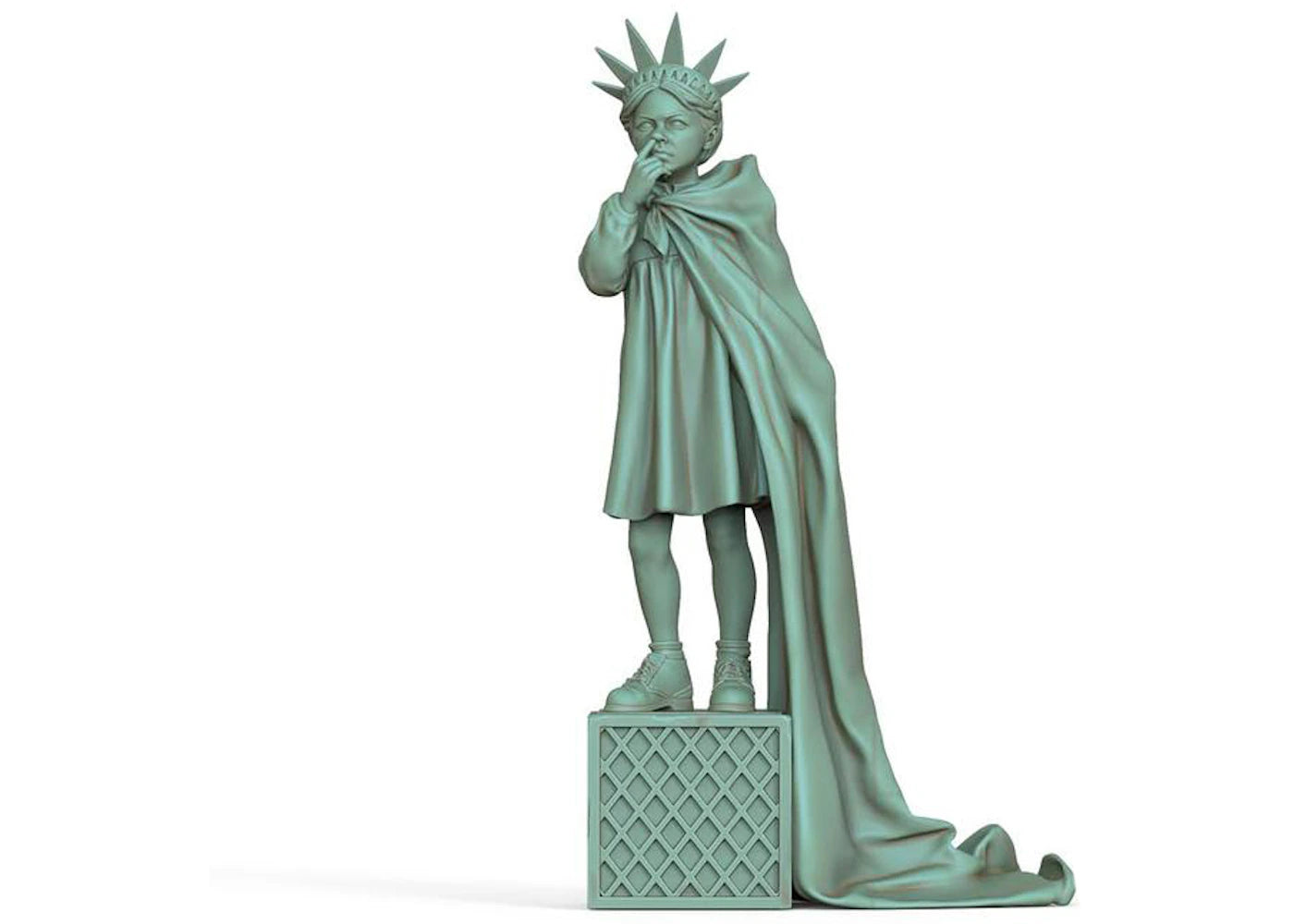 Queen M x BRANDALISM EXCLUSIVE Liberty Girl Copper Green Variant Figure