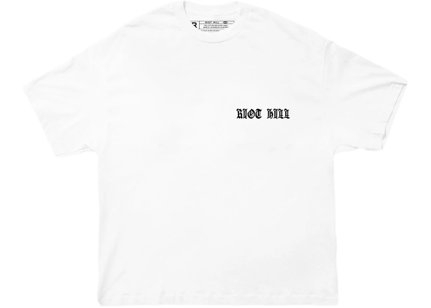 RIOT HILL OUTSIDER T-SHIRT RIOT HILL RH Logo T-shirt White – Side