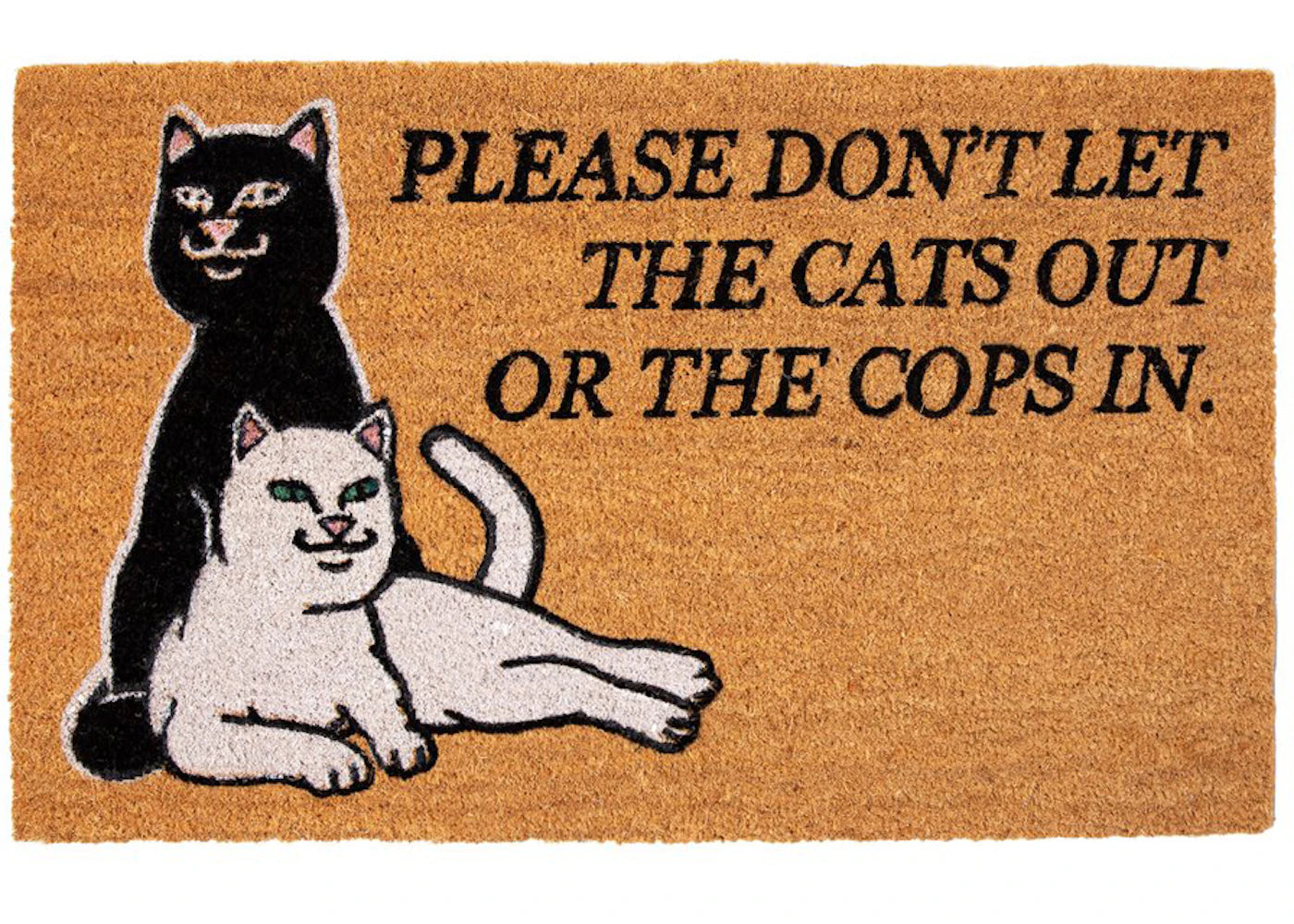 RIPNDIP Don't Let The Cops In Rug Brown