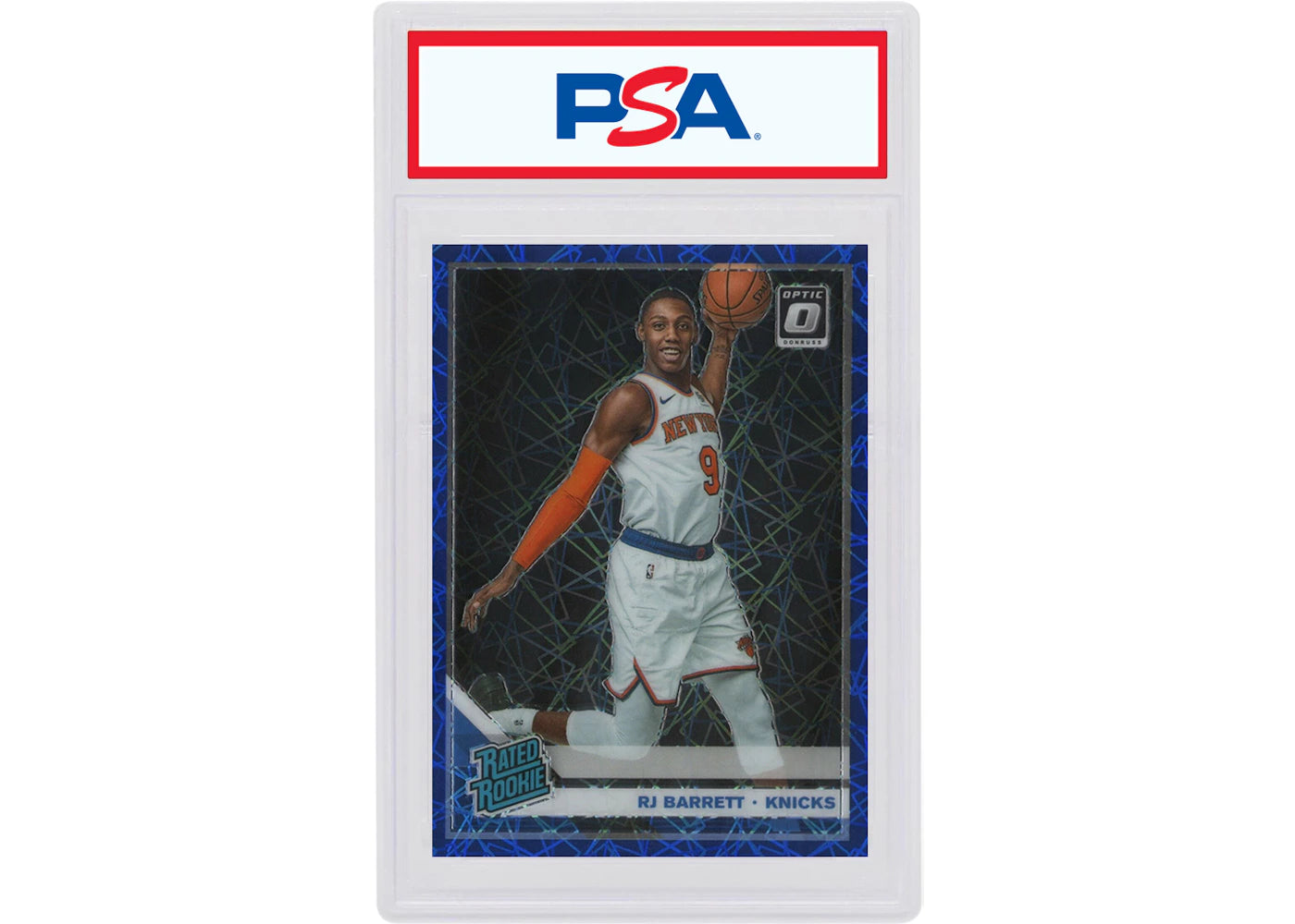 RJ Barrett 2019 Donruss Optic Blue Velocity Rookie #178 (PSA or BGS Graded)