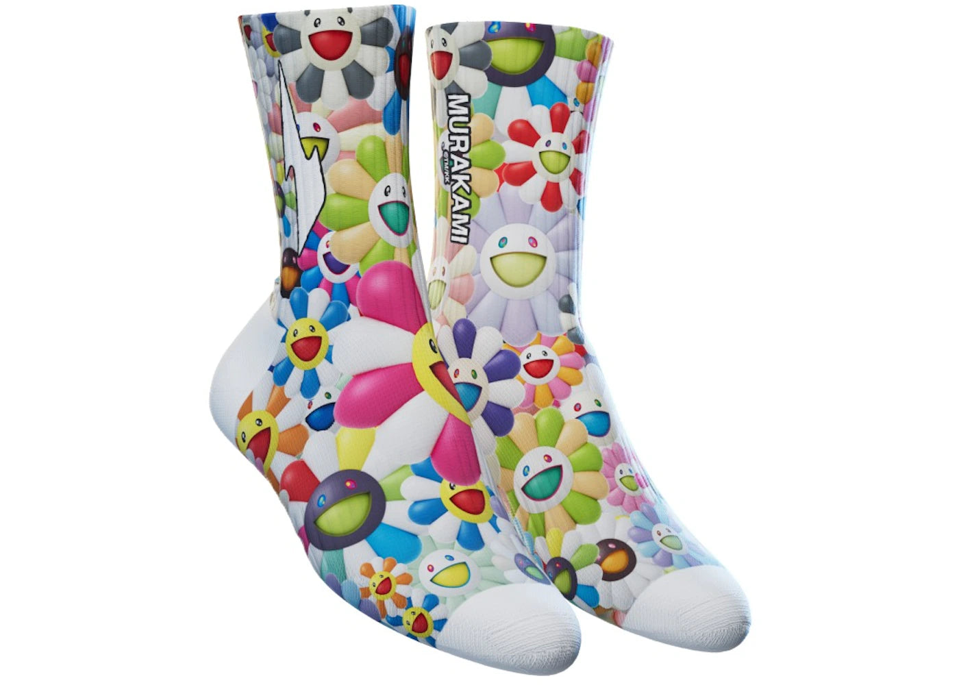 RTFKT CloneX Murakami Drip Socks White/Multi