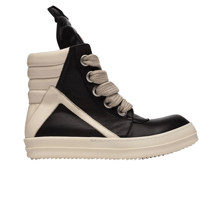 Rick Owens GeoBasket Oversized Eylet Black Milk