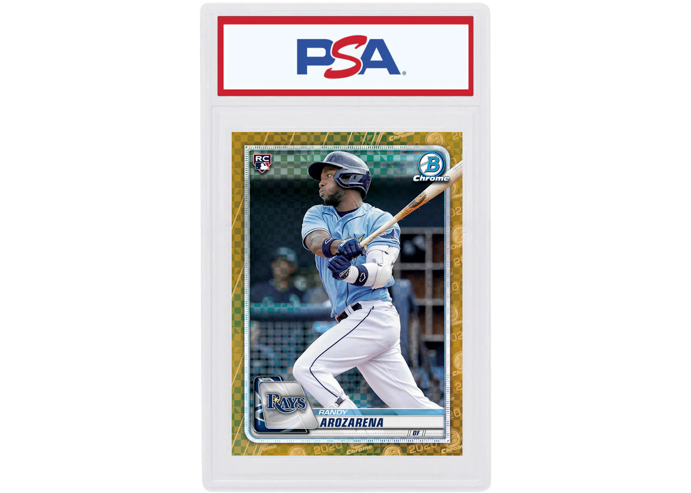 Randy Arozarena 2020 Bowman Chrome X Rookie Gold X-Fractor /3 #11 (PSA or BGS Graded)