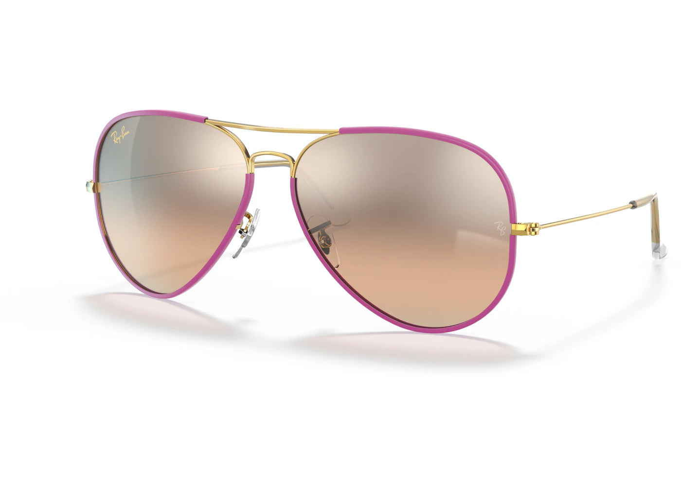 Ray-Ban Aviator Sunglasses Violet/Gold (0RB3025JM 91963E)