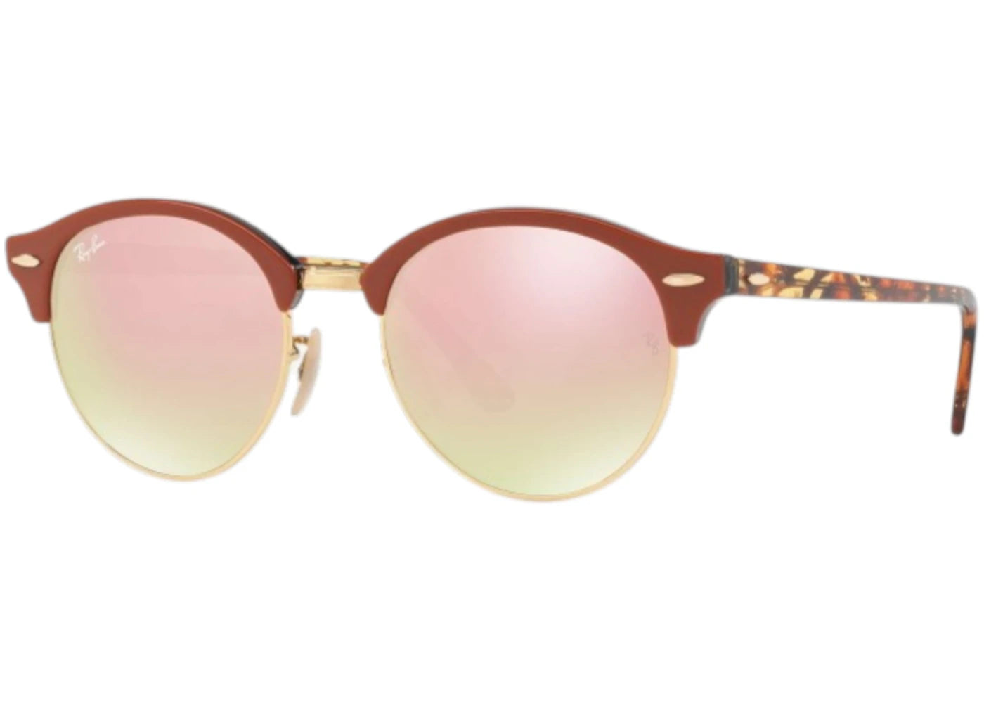 Ray-Ban Clubround Brown Sunglasses Brown (RB4246-12207O-51)