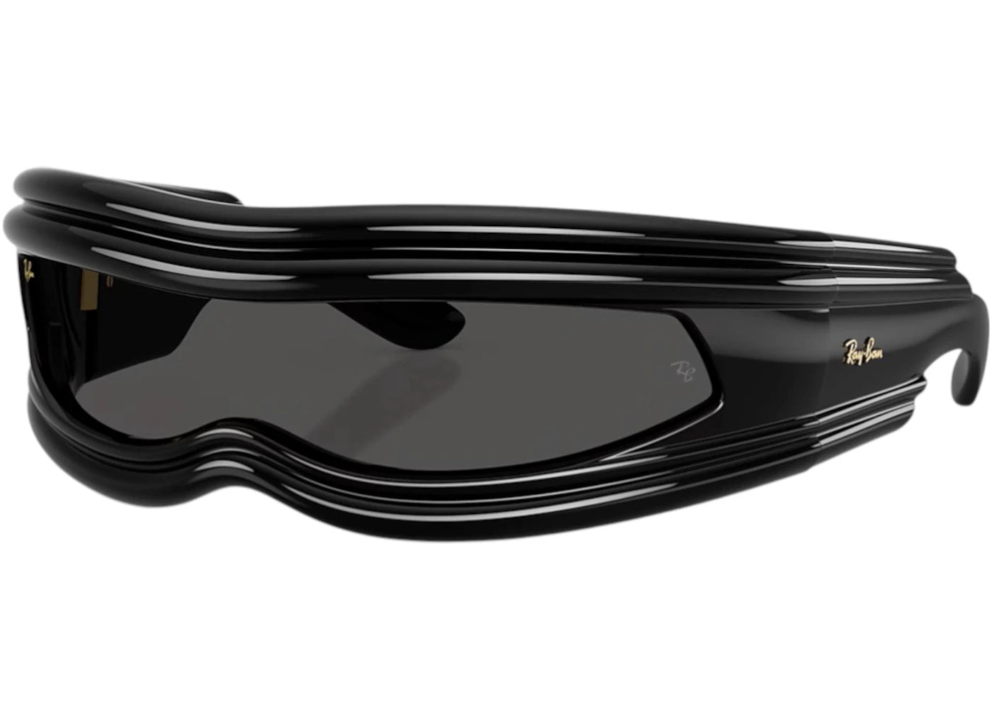 Ray-Ban x A$AP Ultra Wrap 001 Next Generation Collection Sunglasses Polished Black Ultra Black (RB4943 601/87 0-135)