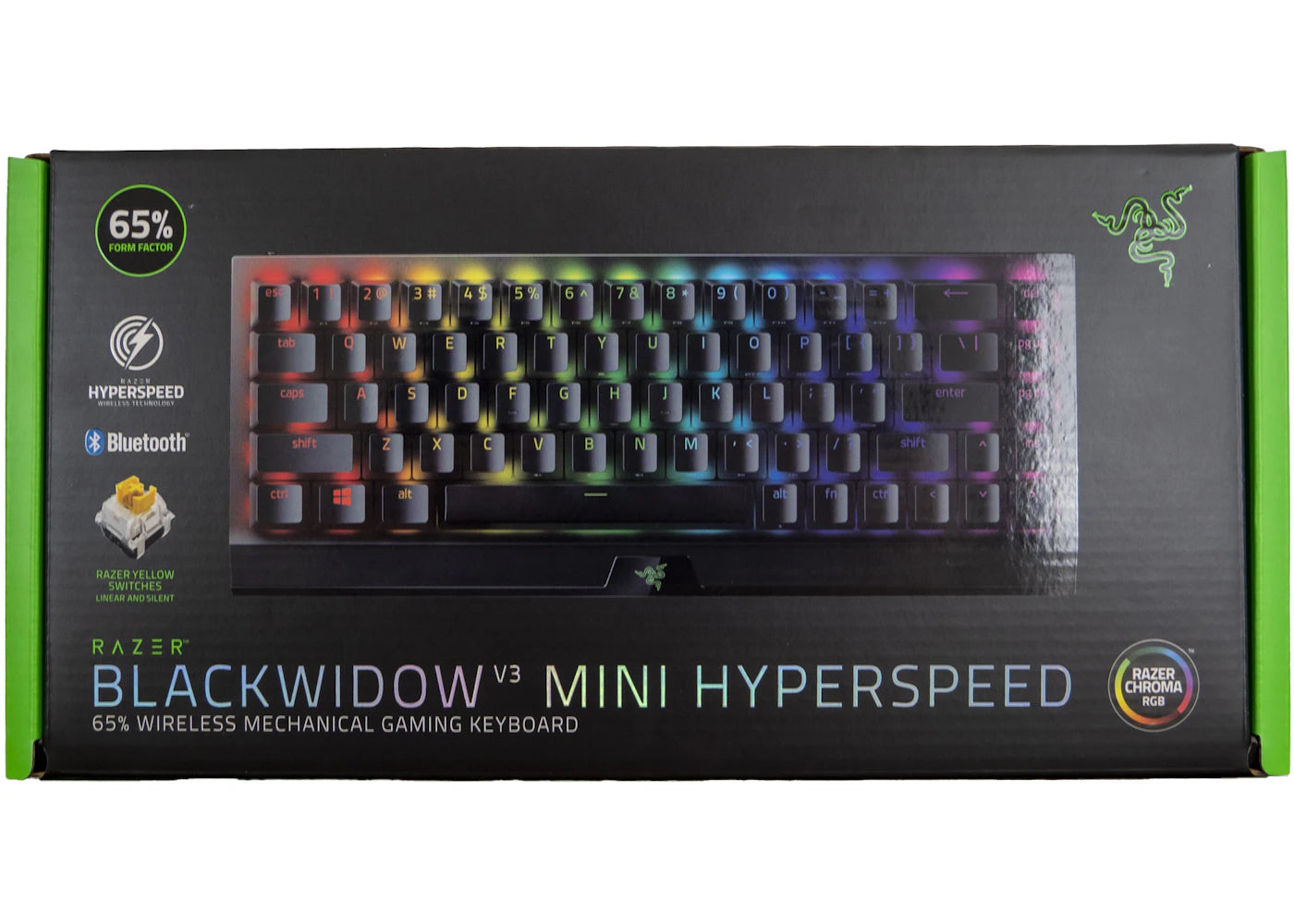 Razer BlackWidow V3 Mini Hyperspeed 65% Wireless Gaming Keyboard RZ03-03890200-R3U1 Black