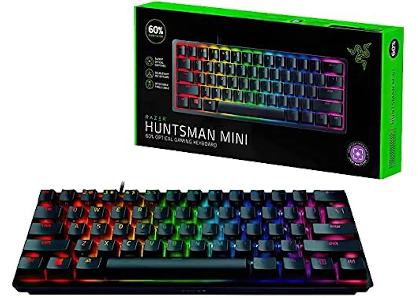 Razer Huntsman Mini 60% Wired Gaming Keyboard RZ03-03390500-R3U1 Black