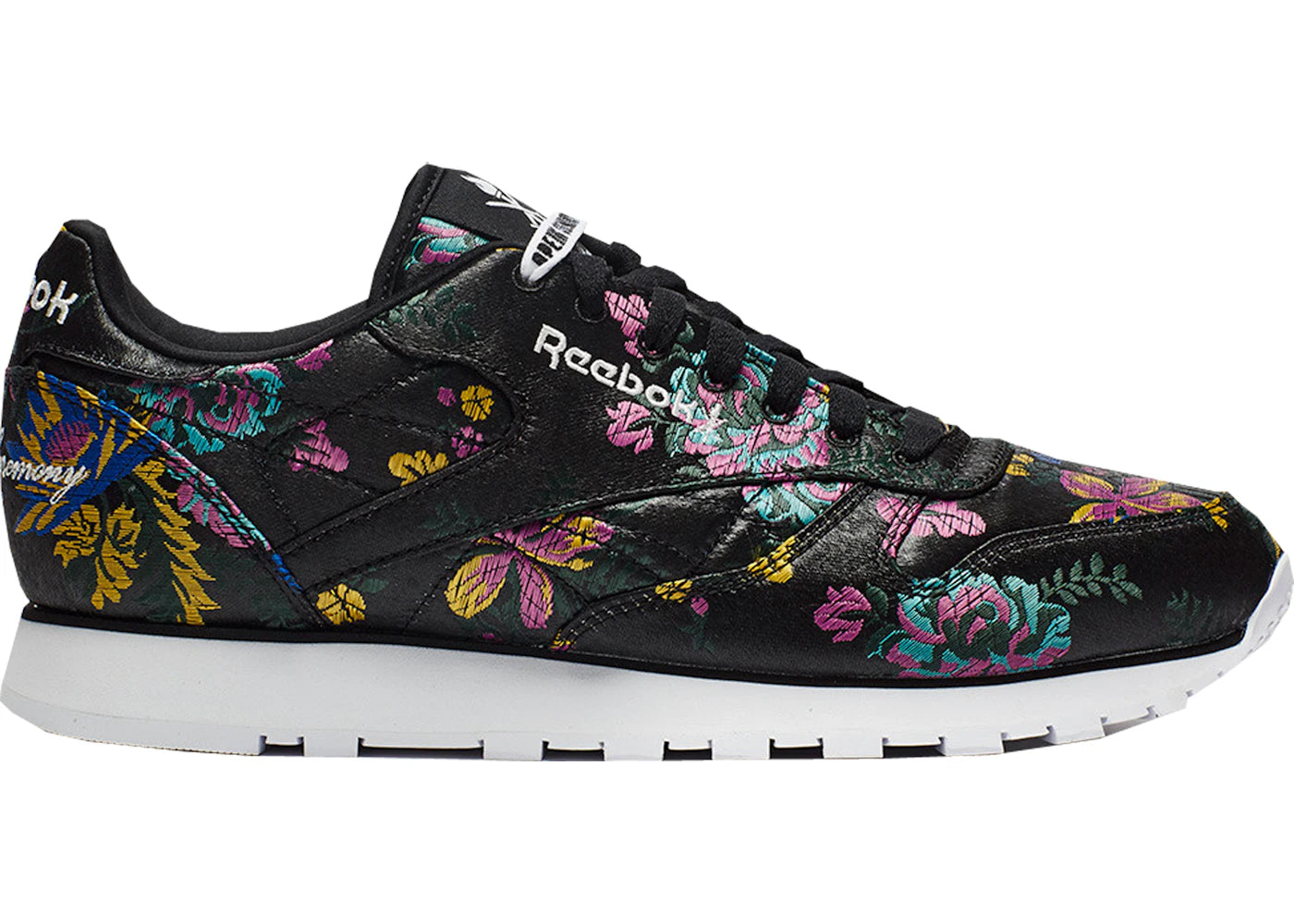 Reebok Classic Leather Opening Ceremony Floral Satin Black