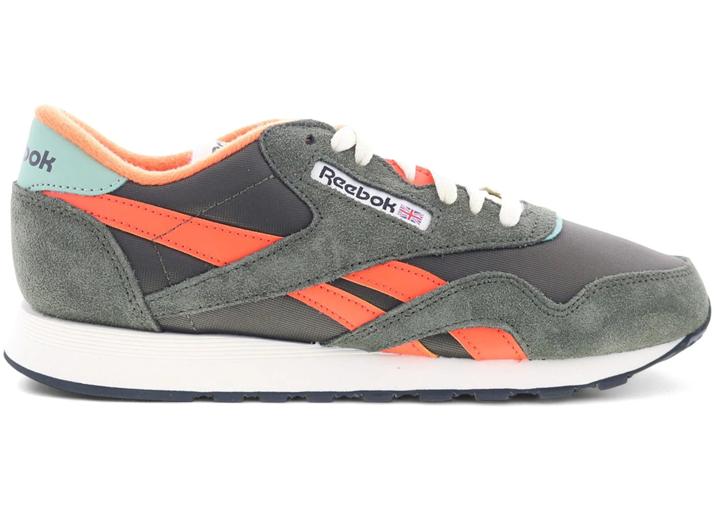 Reebok Classic Nylon Hunter Green Orange Chalk