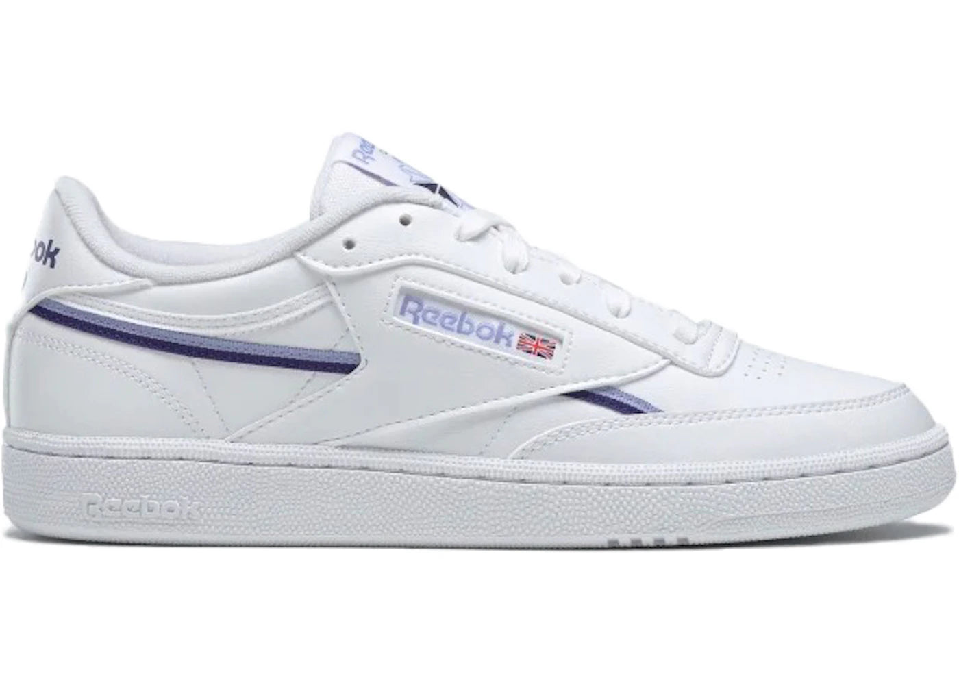 Reebok Club C 85 Vegan Cloud White Bold Purple (Women's)