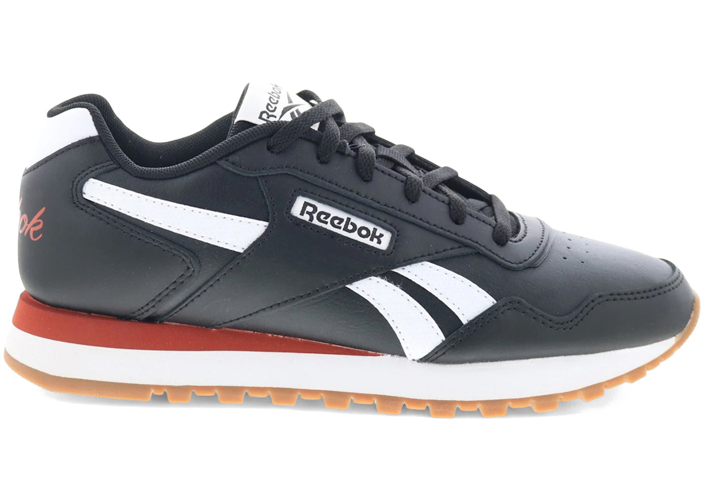 Reebok Glide Black White Brick Red (Women's)