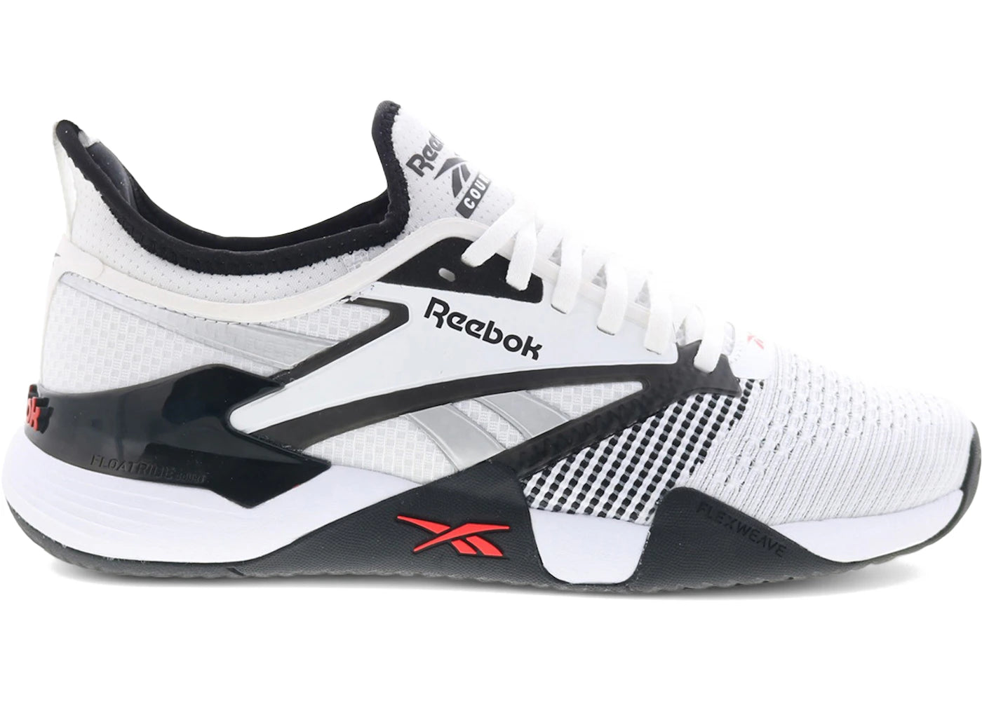 Reebok Nano Court Black White Energy Red