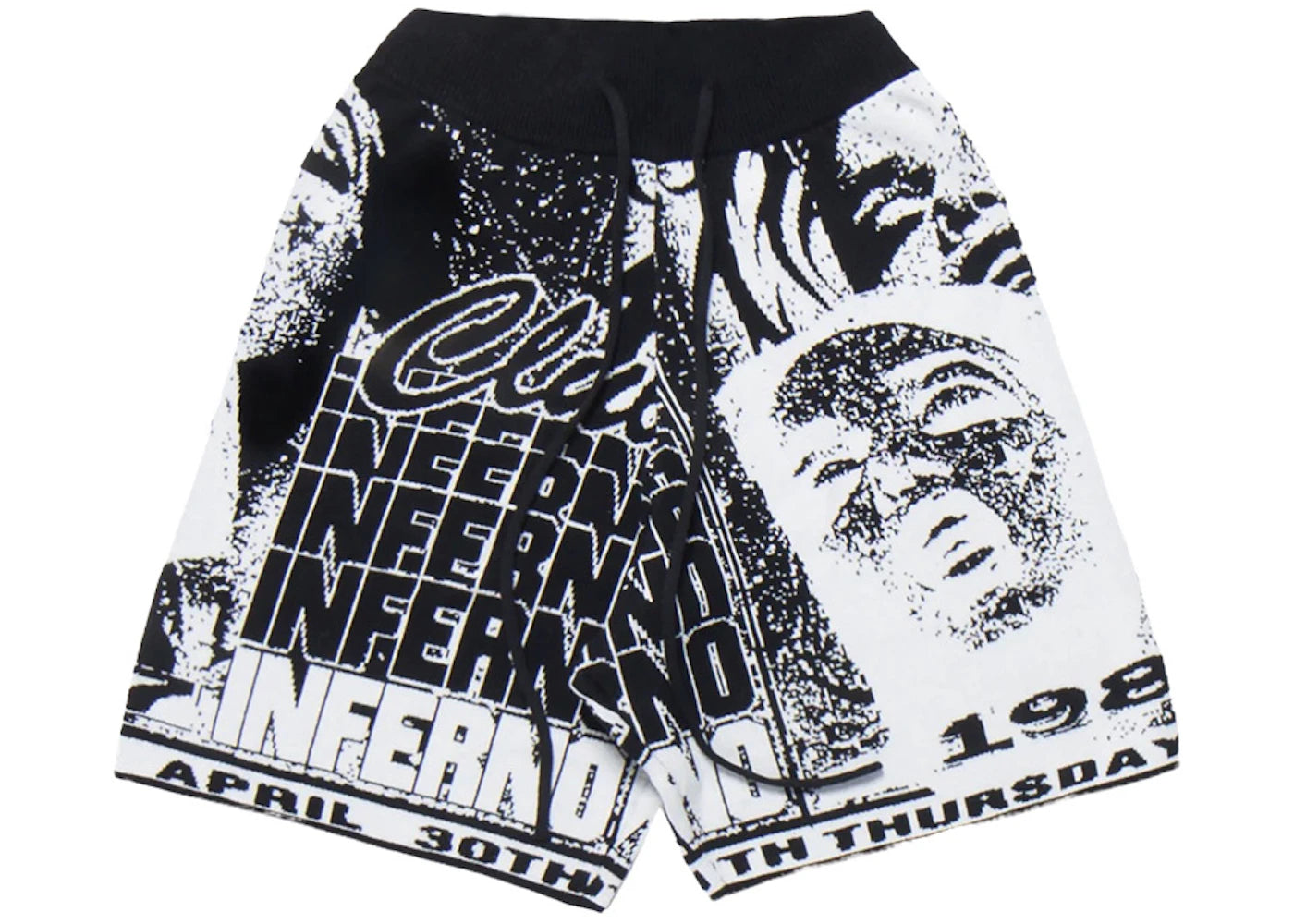 Renowned Club Inferno Knit Shorts Black