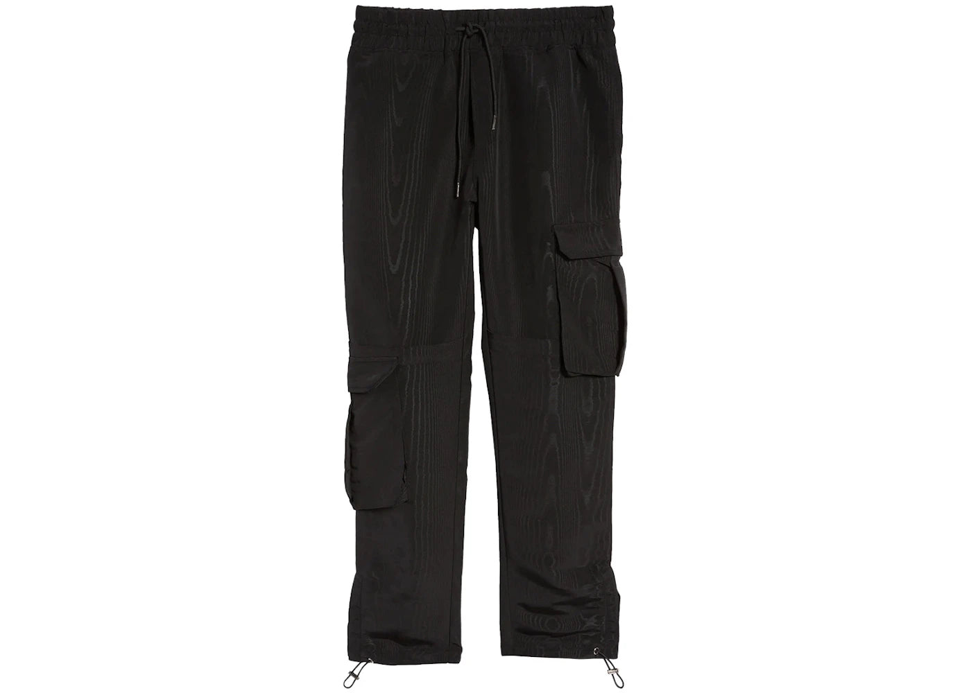 Renowned Woodgrain Nylon Pants Black