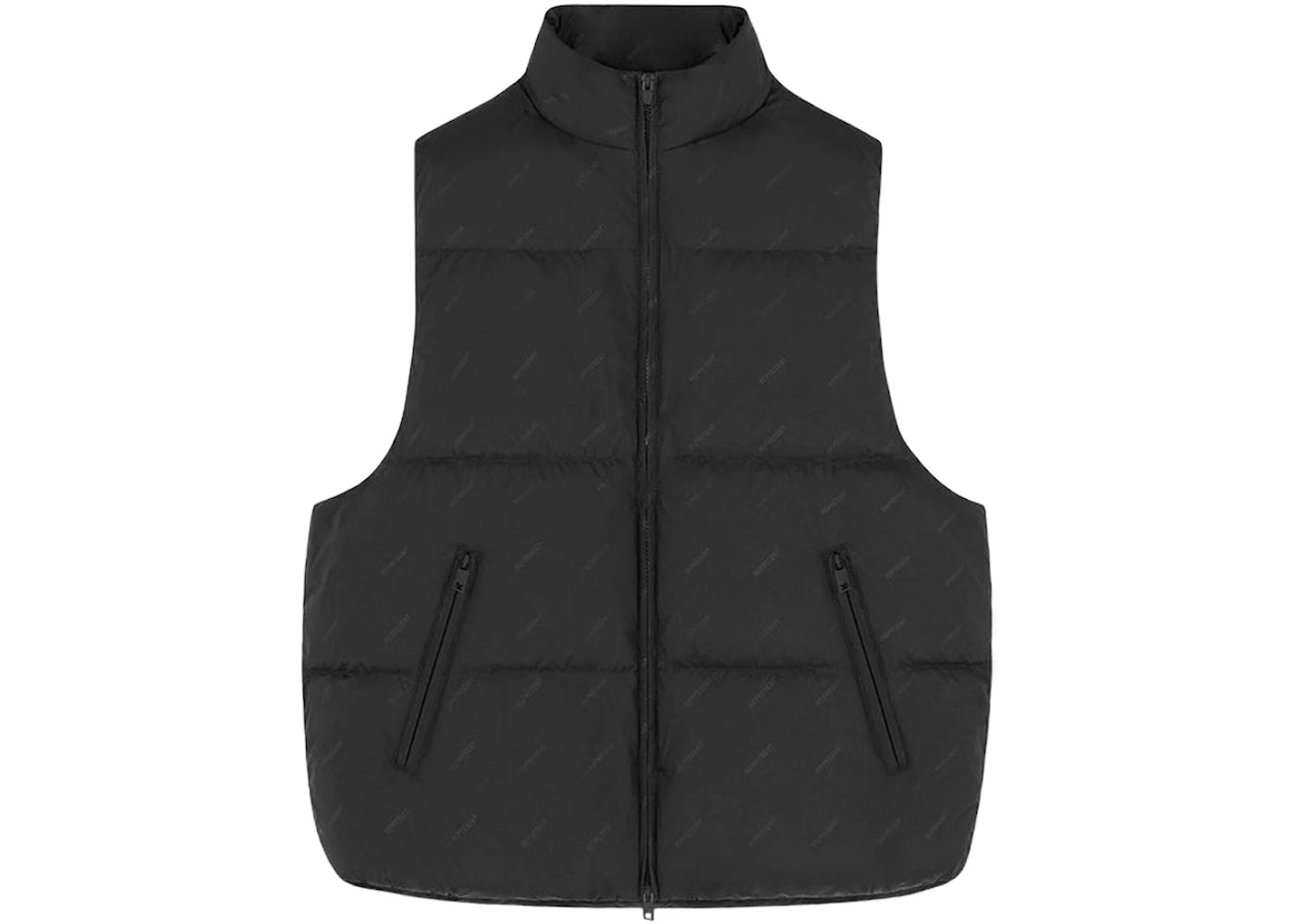 Represent All Over Logo Puffer Gilet Black