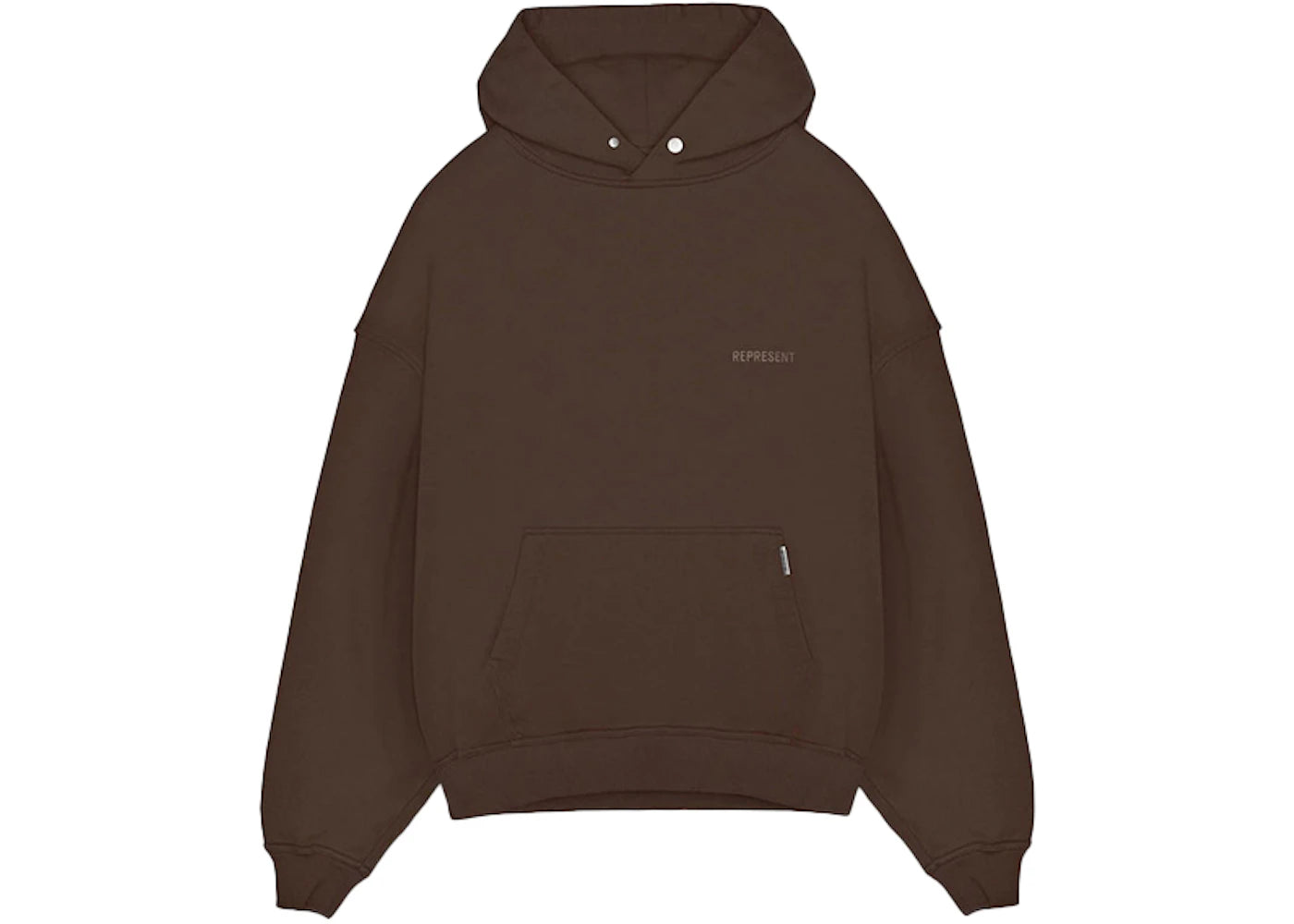 Represent Blank Oversized Hoodie Brown