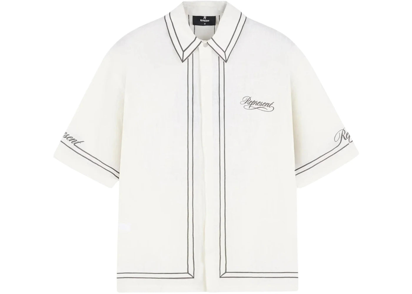 Represent Border Shirt Whisper White
