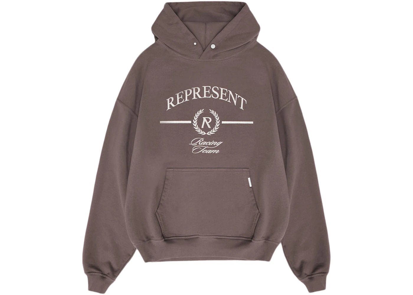 Represent Crest Hoodie Fog/White