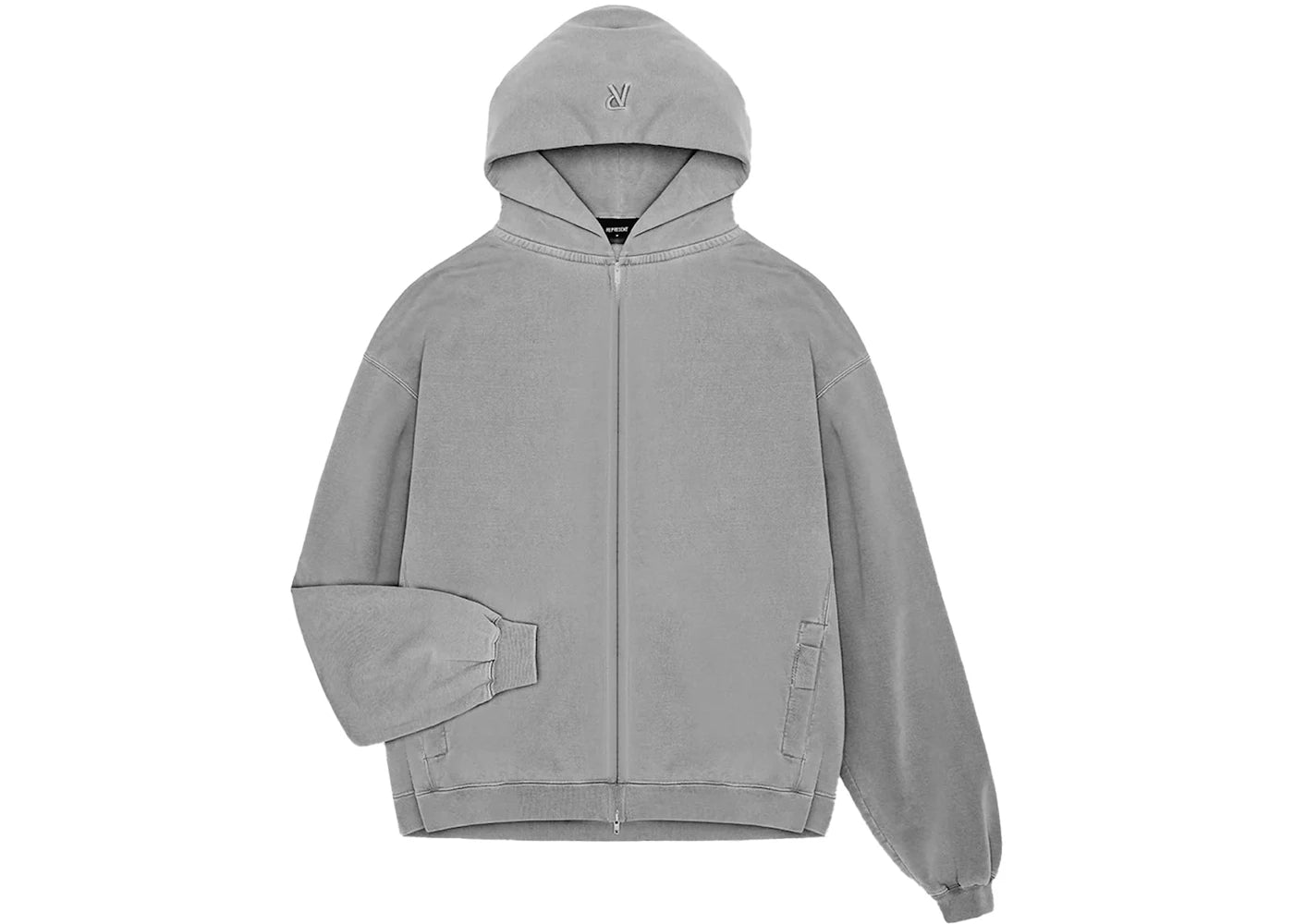 Represent Initial Zip Hoodie Ultimate Grey