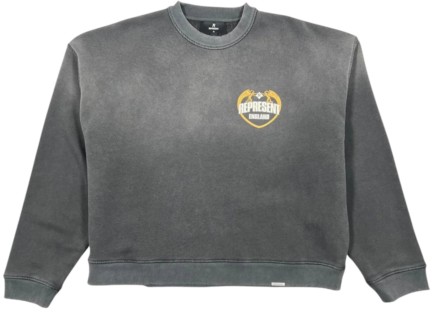 Represent MLM100367 Represent Angel Border Sweatshirt Black