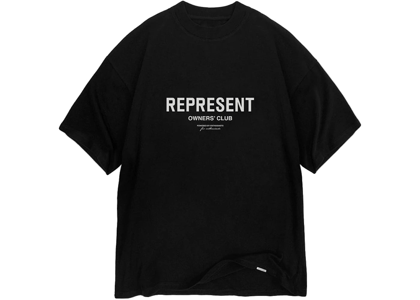 Represent Owners Club Front T-Shirt Black