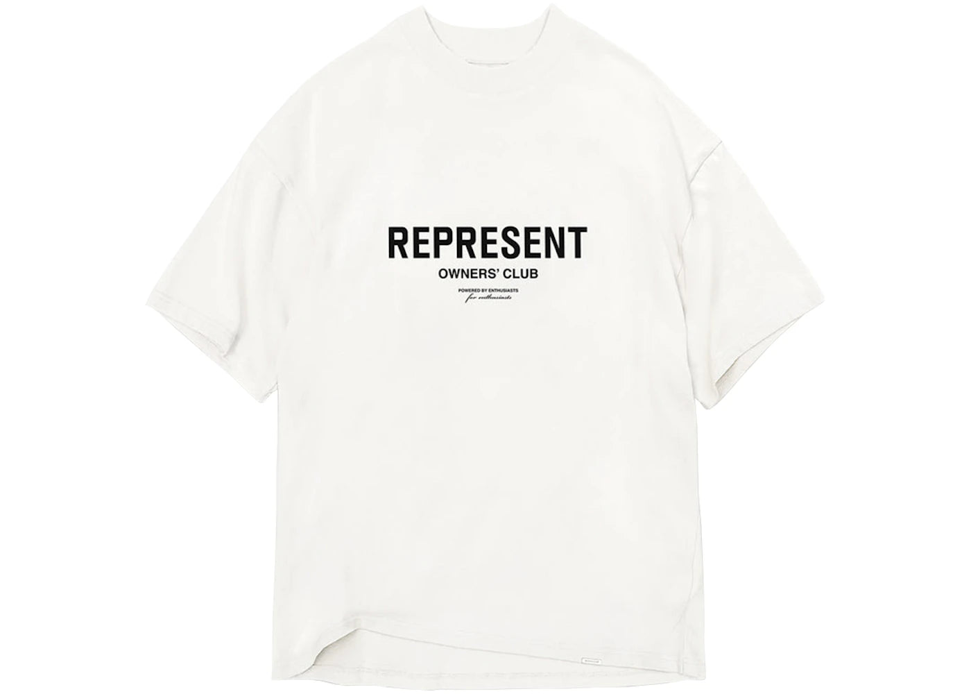 Represent Owners Club Front T-Shirt Flat White