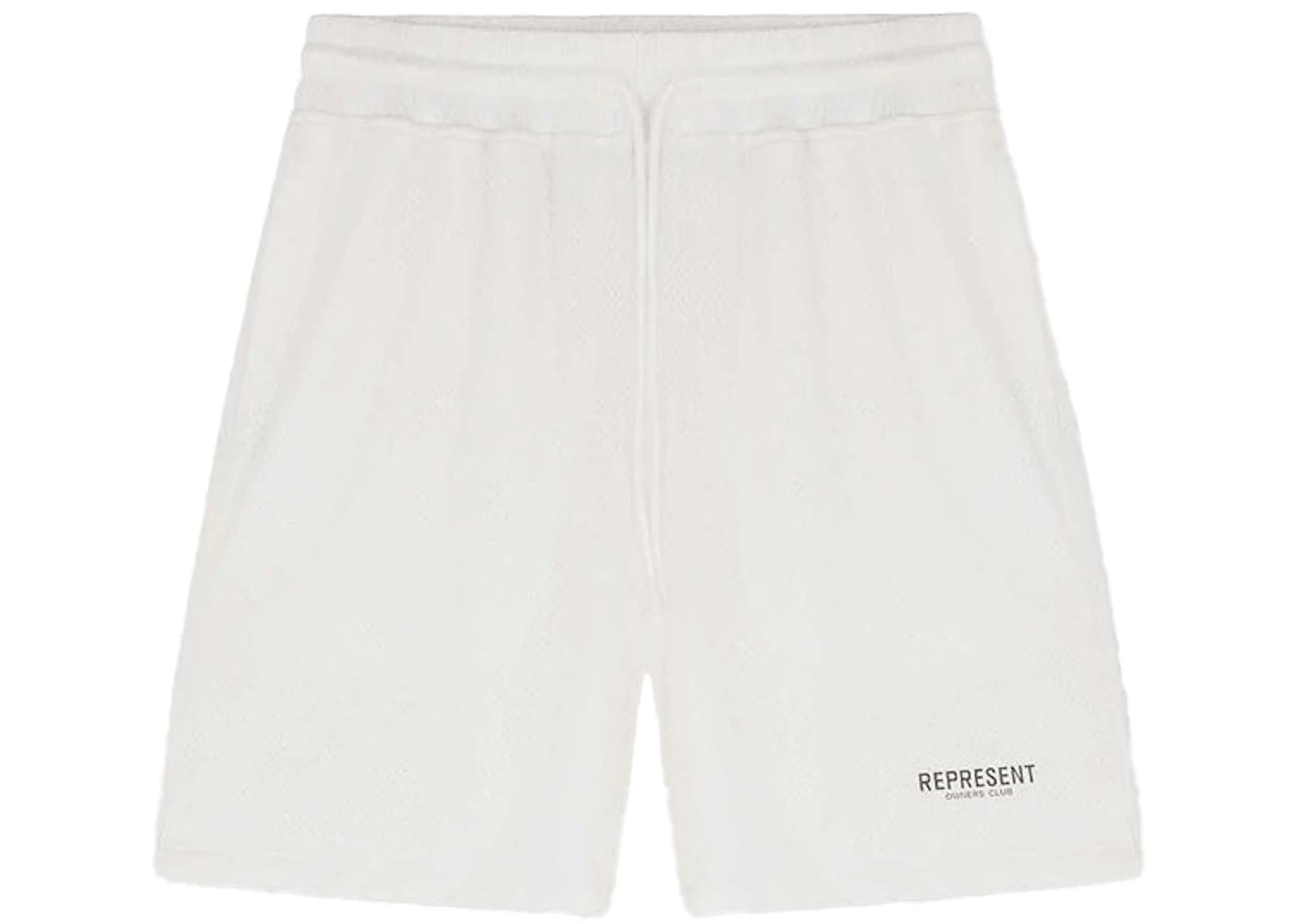 Represent Owners Club Mesh Shorts Flat White