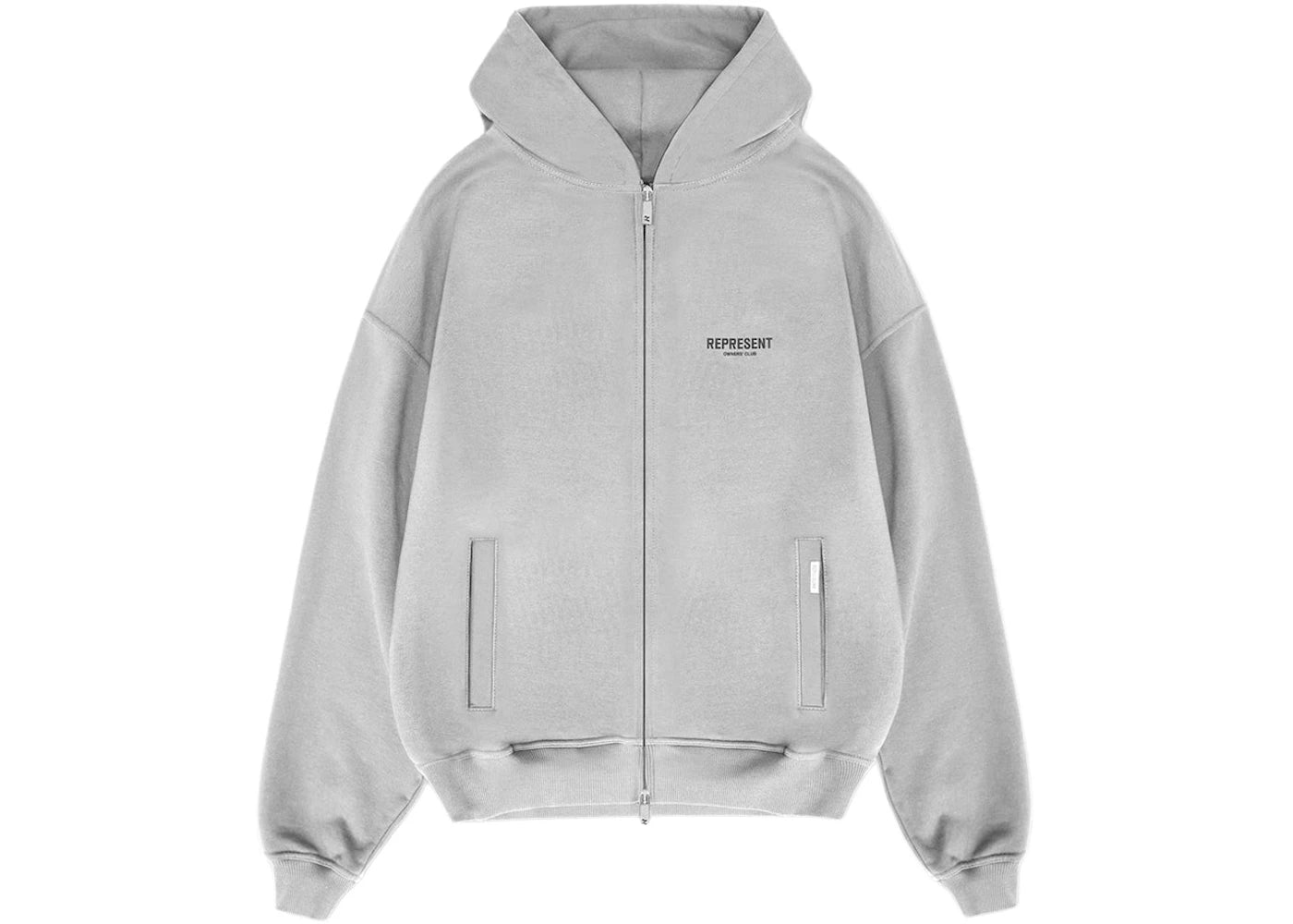 Represent Owners Club Zip Hoodie Ash Grey