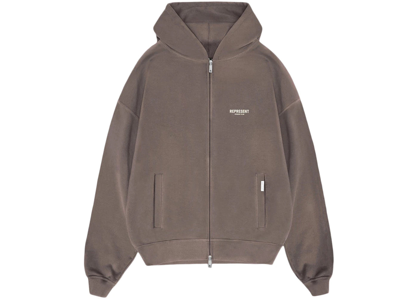 Represent Owners Club Zip Hoodie Fog