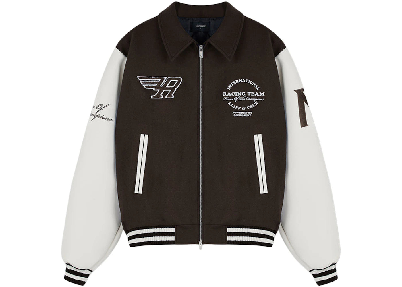 Represent Racing Team Varsity Jacket Brown