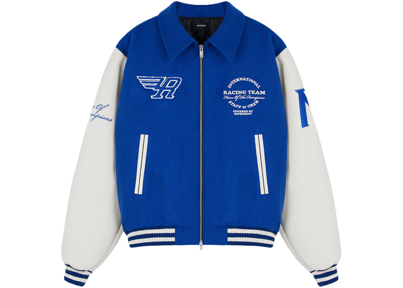 Represent Racing Team Varsity Jacket Cobalt