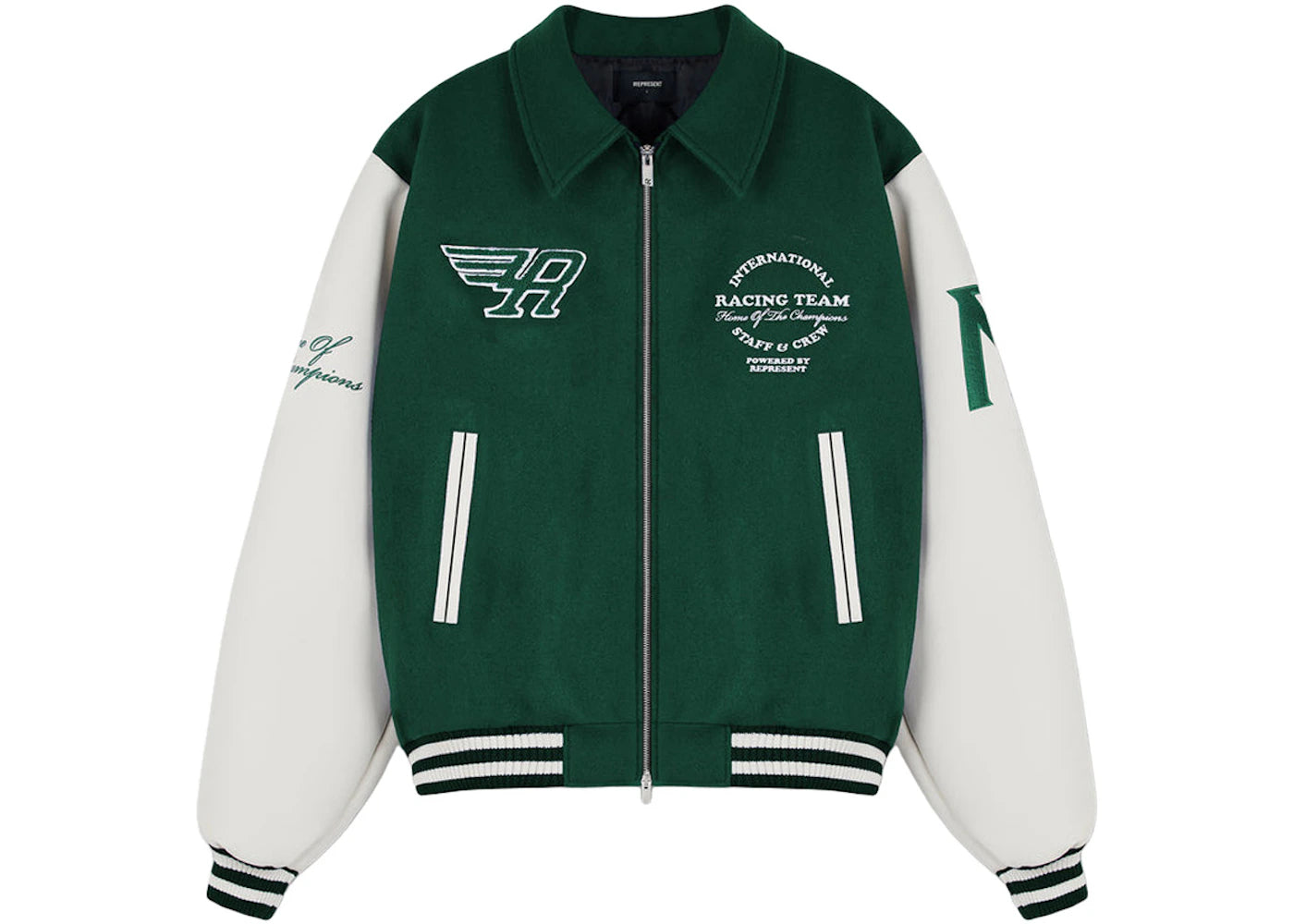 Represent Racing Team Varsity Jacket Racing Green