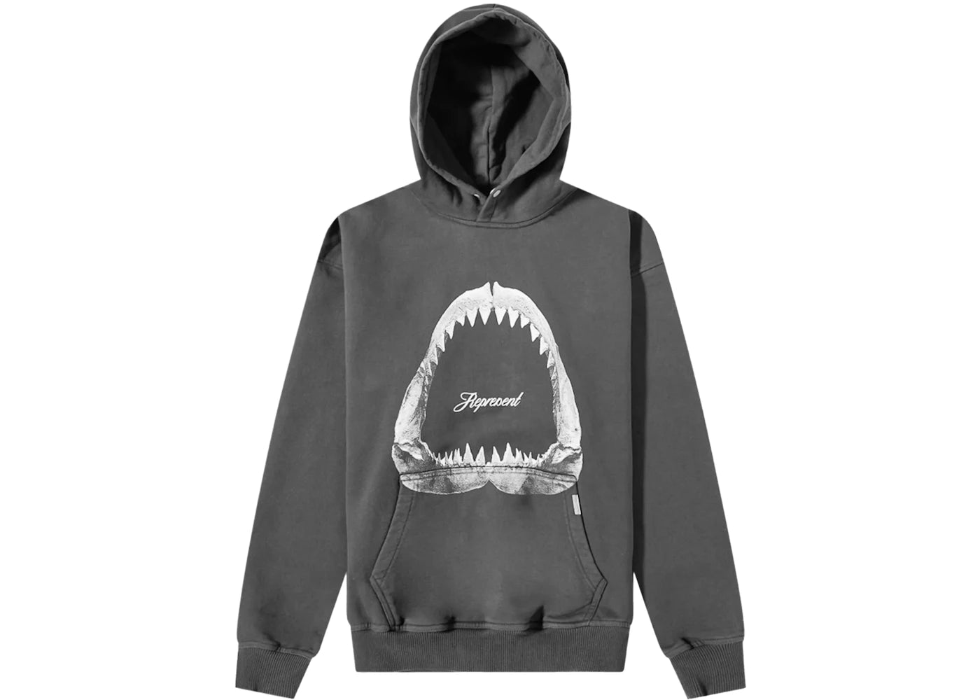 Represent Shark Jaws Hoodie Vintage Grey