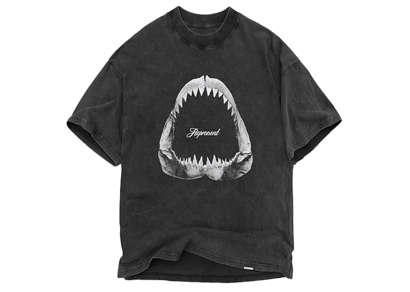 Represent Shark Jaws T-shirt Vintage Grey