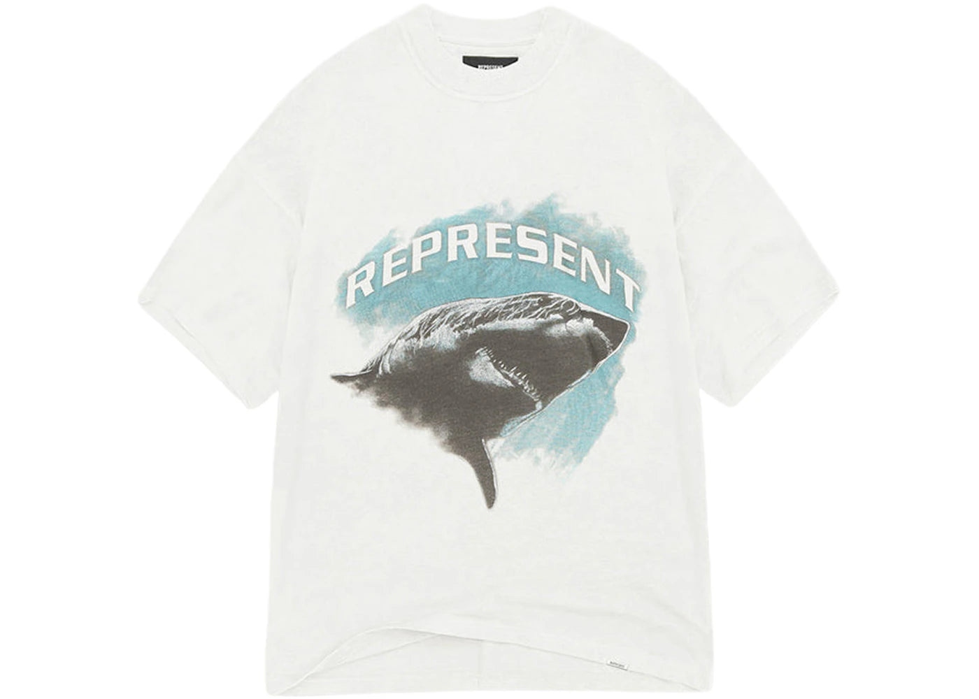 Represent Shark T-Shirt Flat White