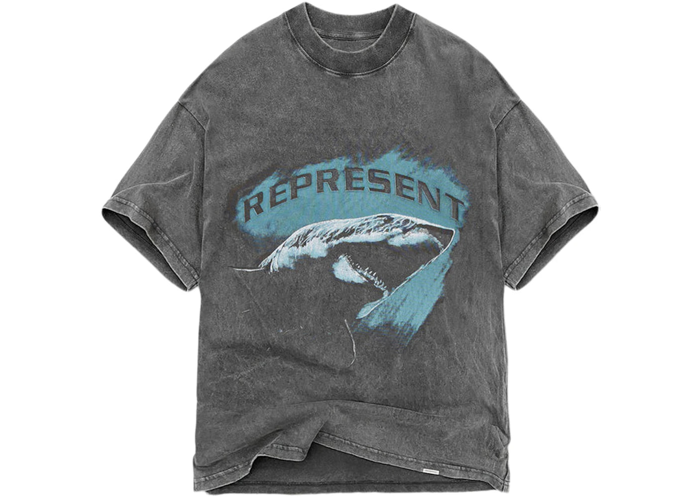 Represent Shark T-Shirt Vintage Grey