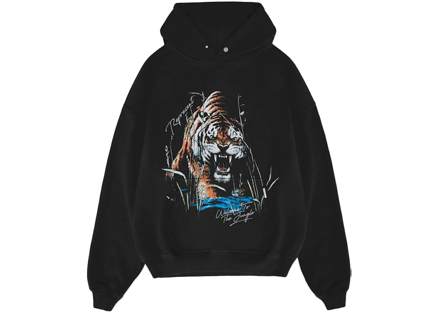 Represent Welcome To The Jungle Hoodie Off Black