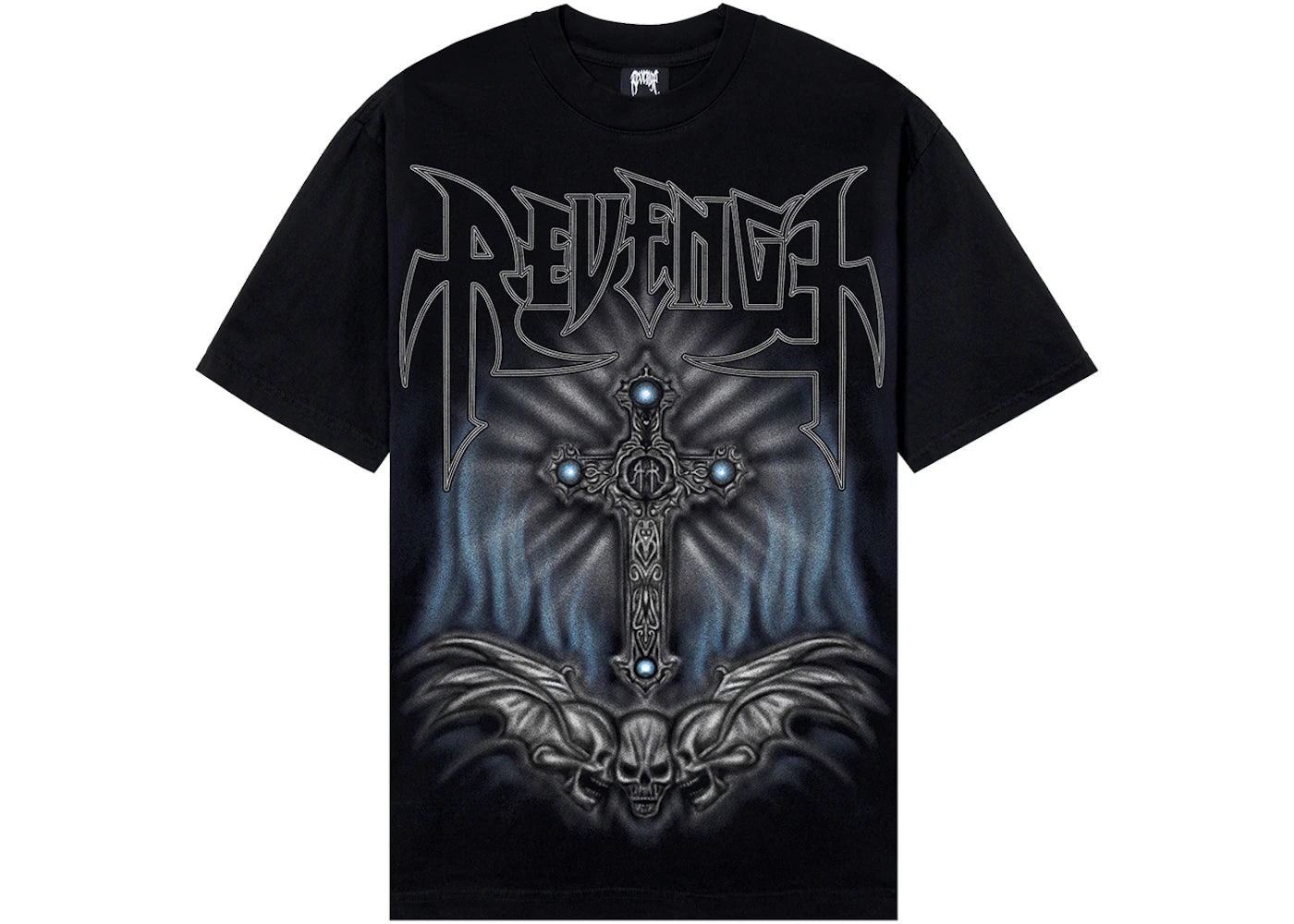 Revenge Airbrush Metal Tee Black