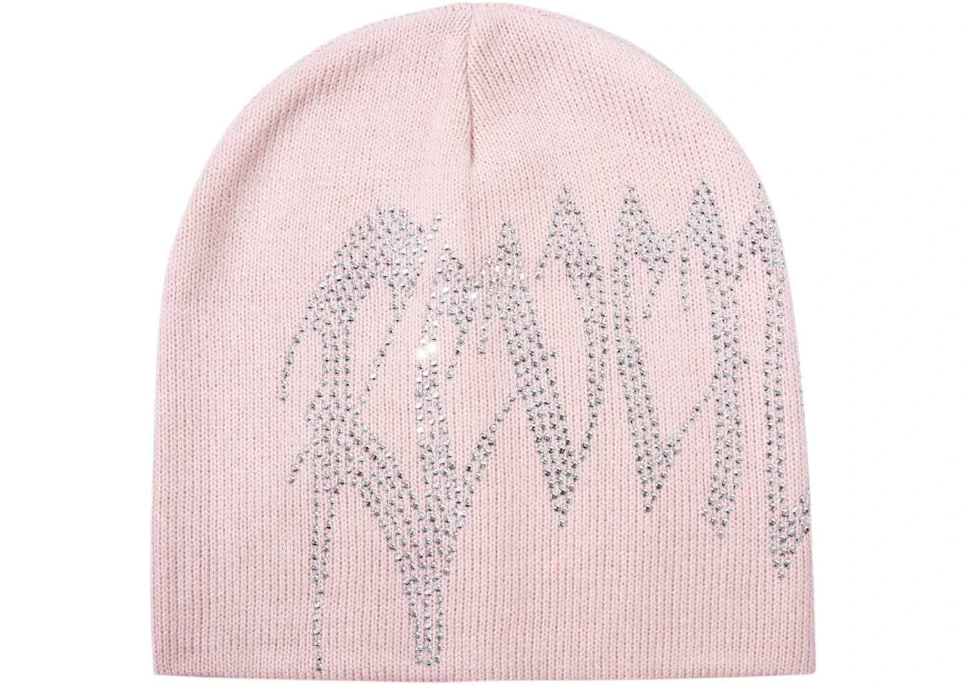 Revenge Arch Logo Rhinestone Beanie Pink/Crystal